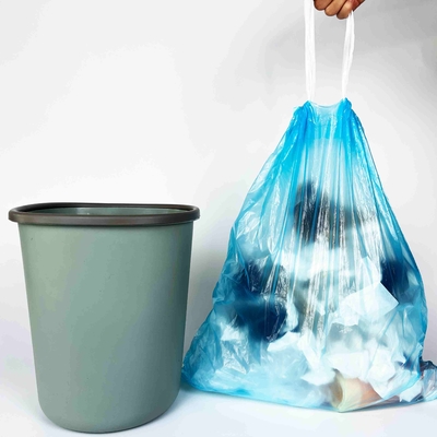 HDPE/LDPE/LLDPE 소재의 끈을 가진 재활용 가능한 쓰레기 봉지의 직접 공급