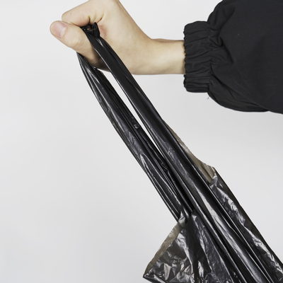 매듭 닫기 중형 대형 쓰레기 봉지 밀폐 핸들 HDPE/LDPE/LLDPE 재료