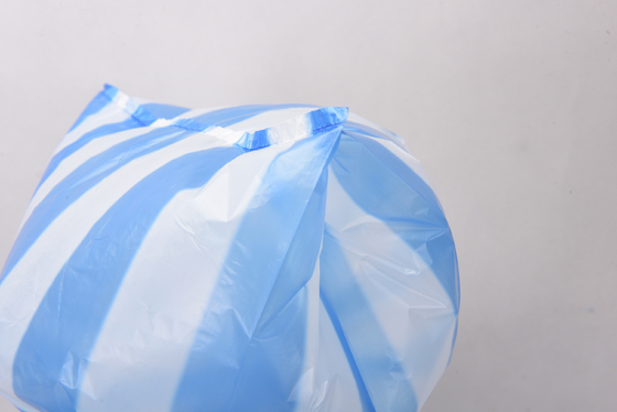 HDPE 사용자 지정 패턴 넓은 손잡이 티셔츠 음식 폐기물과 처리를위한 플라스틱 가방