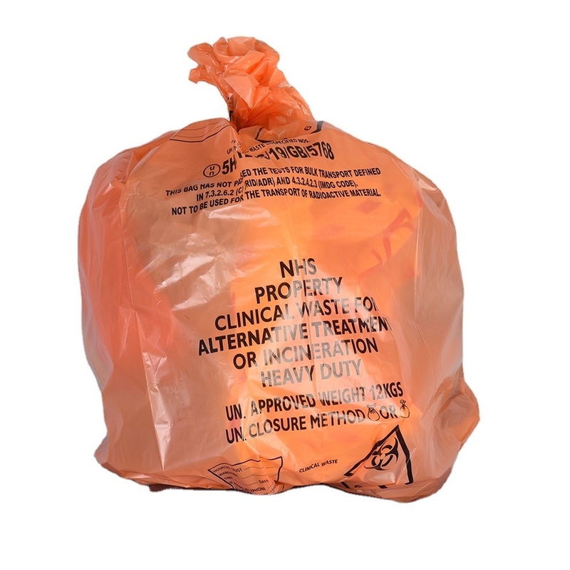 1 톤 맞춤 로고 의료 라인어 가방 직접 노란색 안전 HDPE 용품 용품