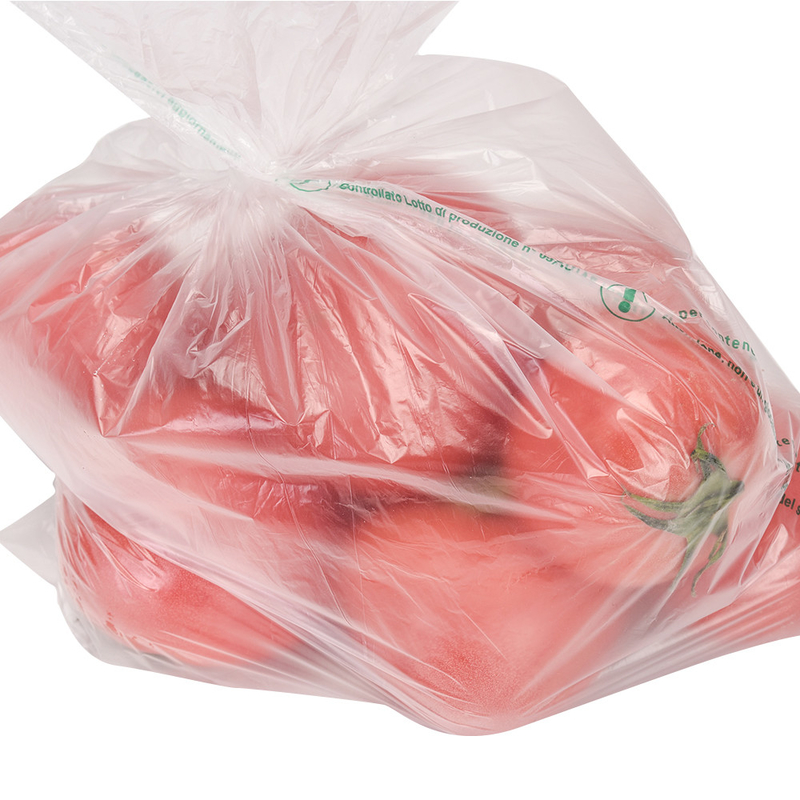 투명한 HDPE 식품 포장품 롤 위에 평면 봉지 과일 채소 빵 샘플