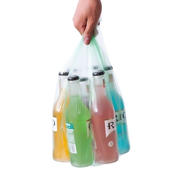 티셔츠 손잡이 HDPE/LDPE 재료 구조를 위한 롤에 있는 플라스틱 쓰레기 쓰레기 봉지