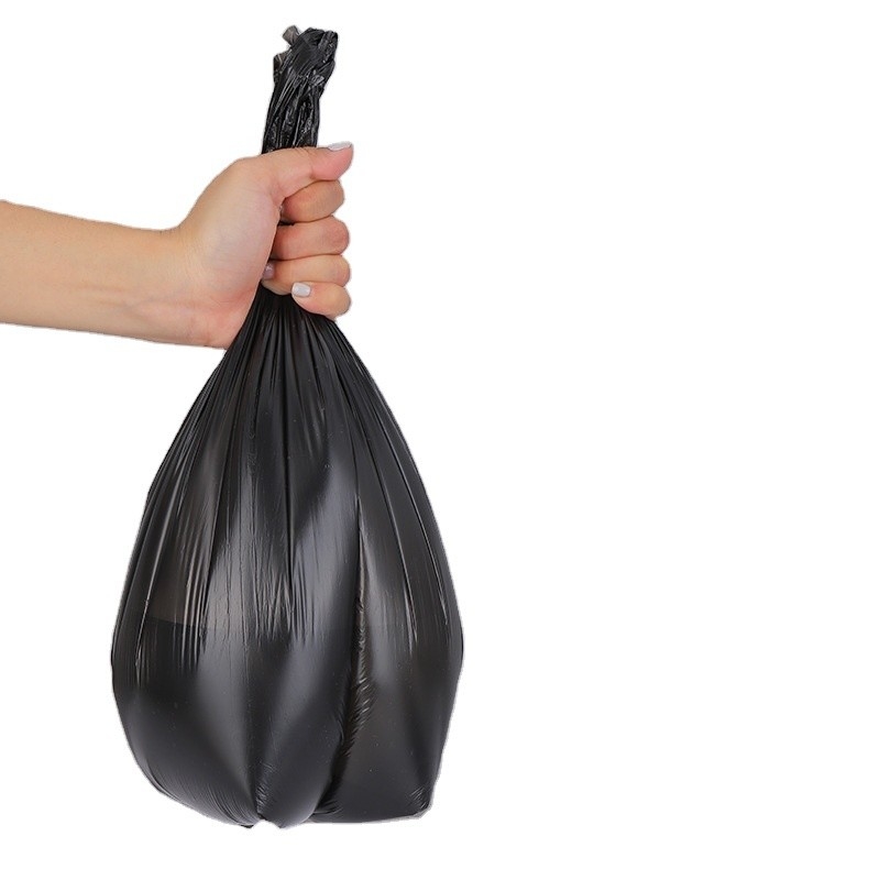 오피스 폐기물 바구니 라인러용 검은 HDPE/LDPE/LLDPE 강성 별 봉인 쓰레기 봉지