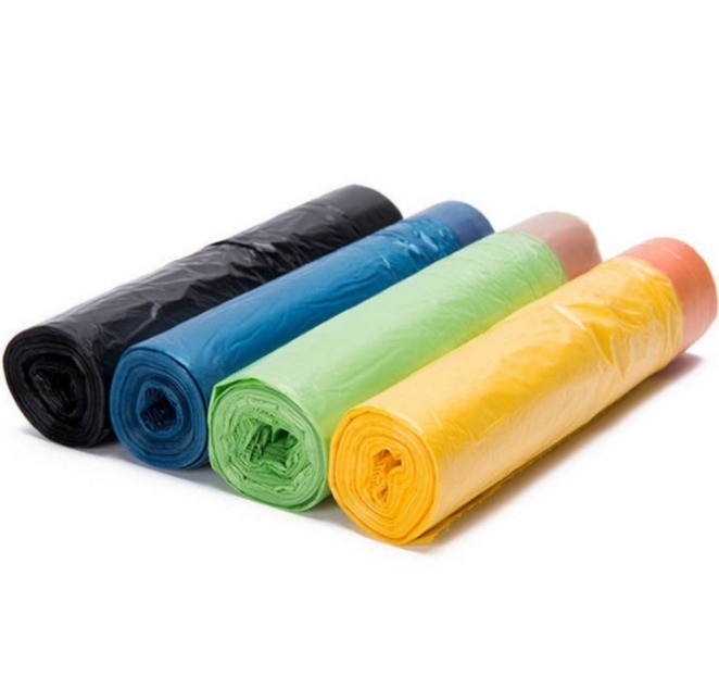 HDPE LDPE MDPE 평면 바닥 가방 사무실 가정용 휴대용 자동 닫기 드래그 스트링 플라스틱 가방