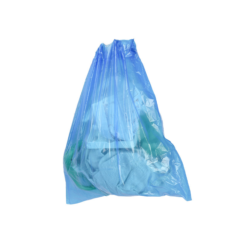 블랙 HDPE 드래그스트링 쓰레기 봉지 롤에 쉽게 위생적인 폐기물 수집