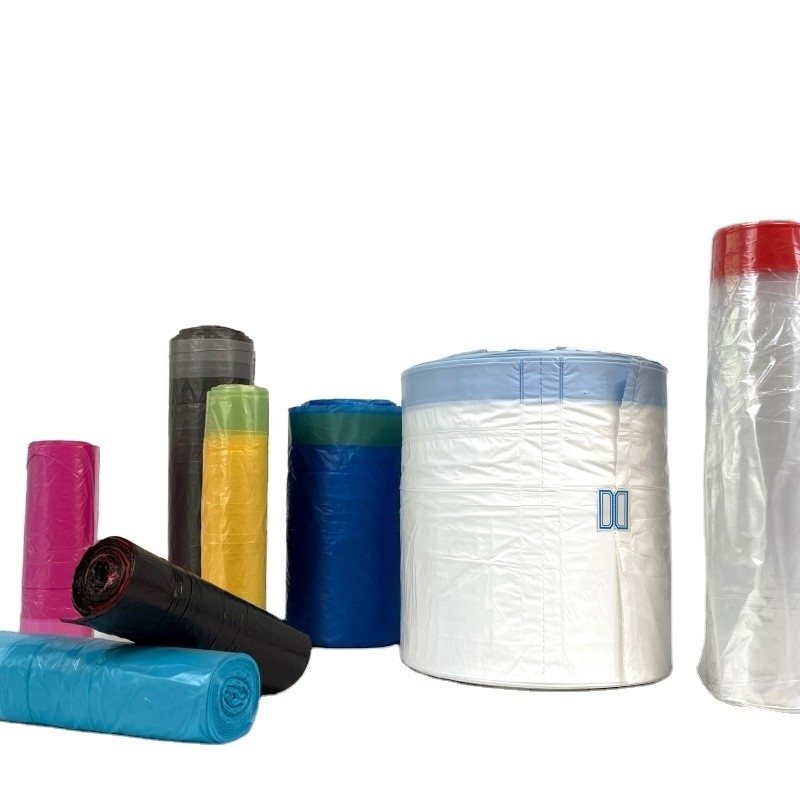 개별적으로 접힌 HDPE 플라스틱 쓰레기 봉지 통