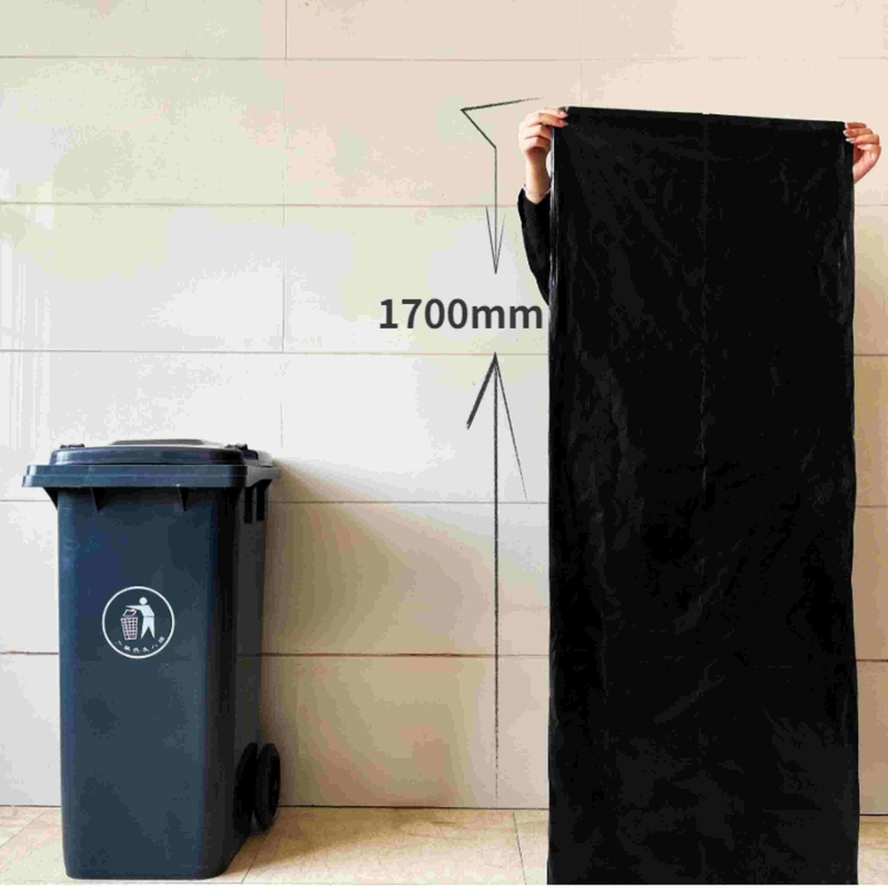 검은색 플라스틱 쓰레기 봉지 캔 라인어