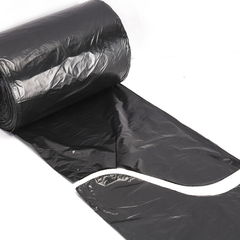 베이지 PE 플라스틱 HDPE/LDPE 플랩 타이 쓰레기 가방 직접 사용자 지정 브랜드