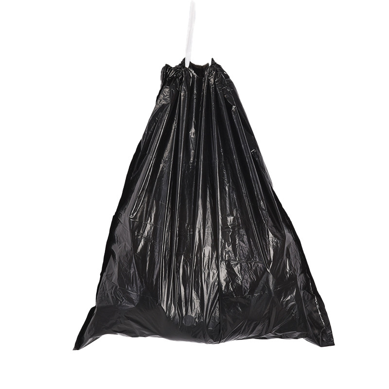 HDPE 15 pcsrolls 직접 주문 맑은 높은 부엌 드래그 스트링 청소 플라스틱 쓰레기 봉지