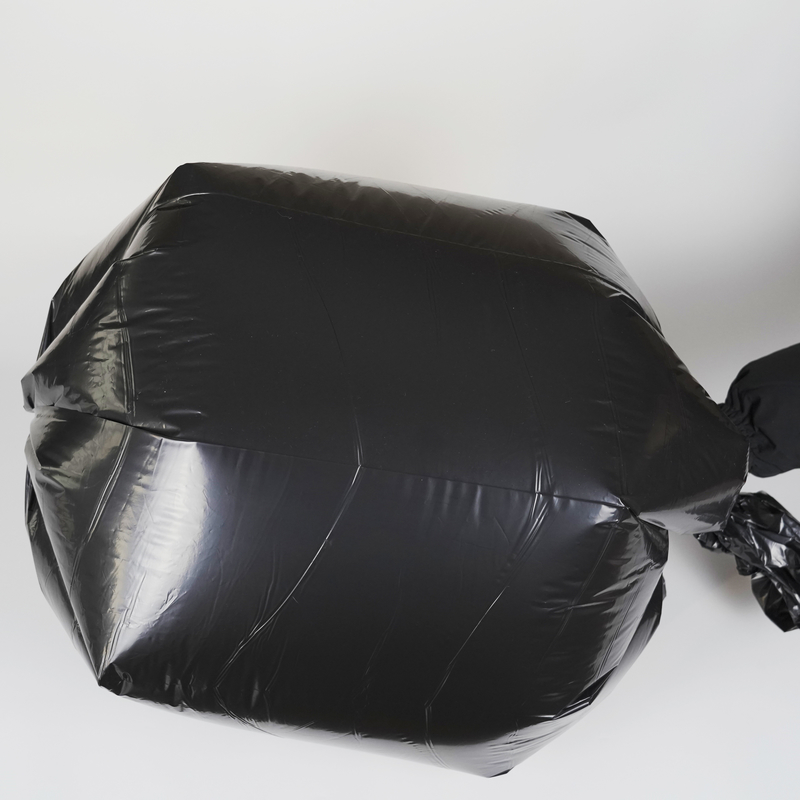 매듭 닫기 중형 대형 쓰레기 봉지 밀폐 핸들 HDPE/LDPE/LLDPE 재료